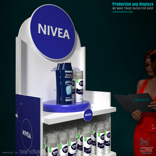 Фото 5. Рекламные торговые стойки NIVEA для гигиены