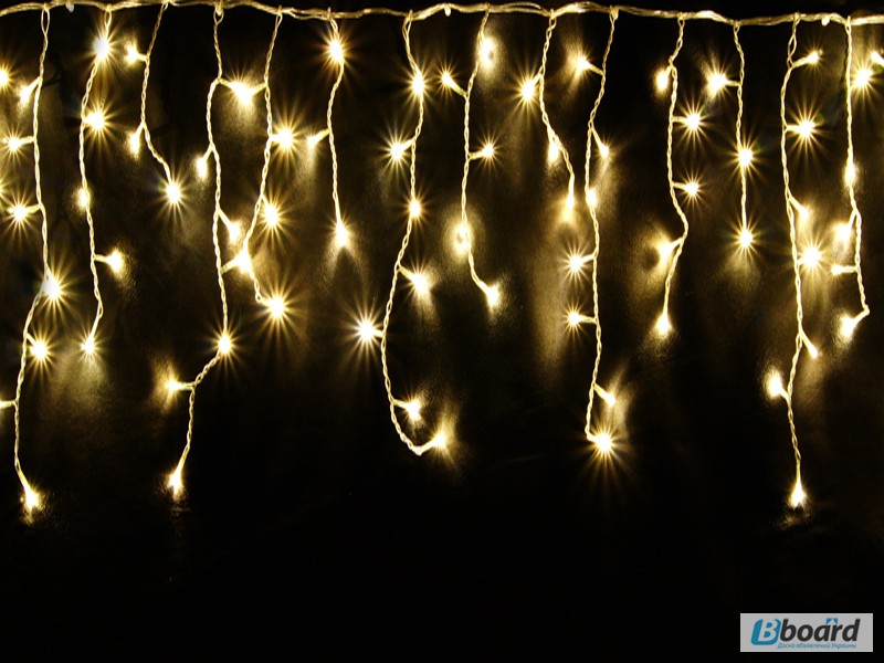 Фото 2. Новогодние гирлянды бахрома, световые гирлянды, праздничная иллюминация