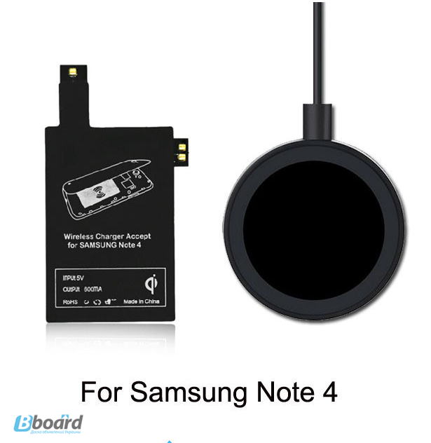 Фото 4. Qi зарядка для телефона Samsung безпроводная + адаптер