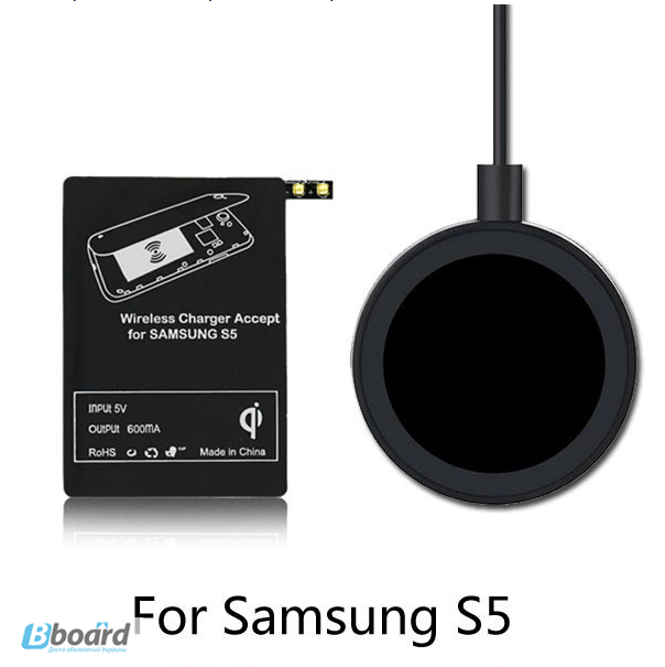 Фото 5. Qi зарядка для телефона Samsung безпроводная + адаптер
