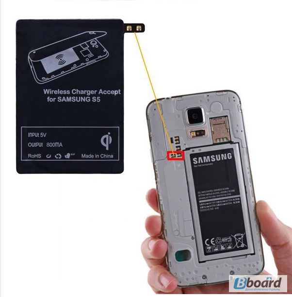 Фото 7. Qi зарядка для телефона Samsung безпроводная + адаптер