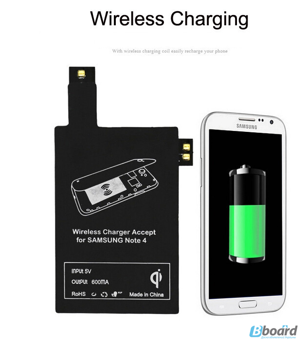 Фото 9. Qi зарядка для телефона Samsung безпроводная + адаптер