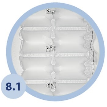 Фото 2. Воздушная пузырчатая упаковочная пленка Floeter AirWave 8, 1