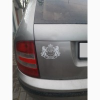 Наклейка на авто VIP Черная, Белая светоотражающая Тюнинг