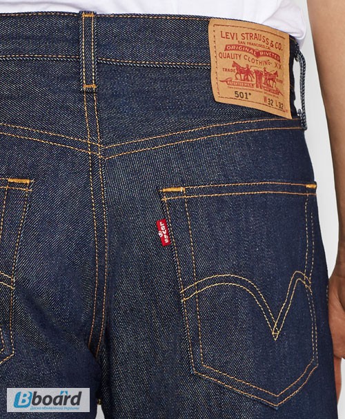 Фото 5. Джинсы Levis 501 Original Shrink-to-Fit Jeans - Rigid Indigo (США)