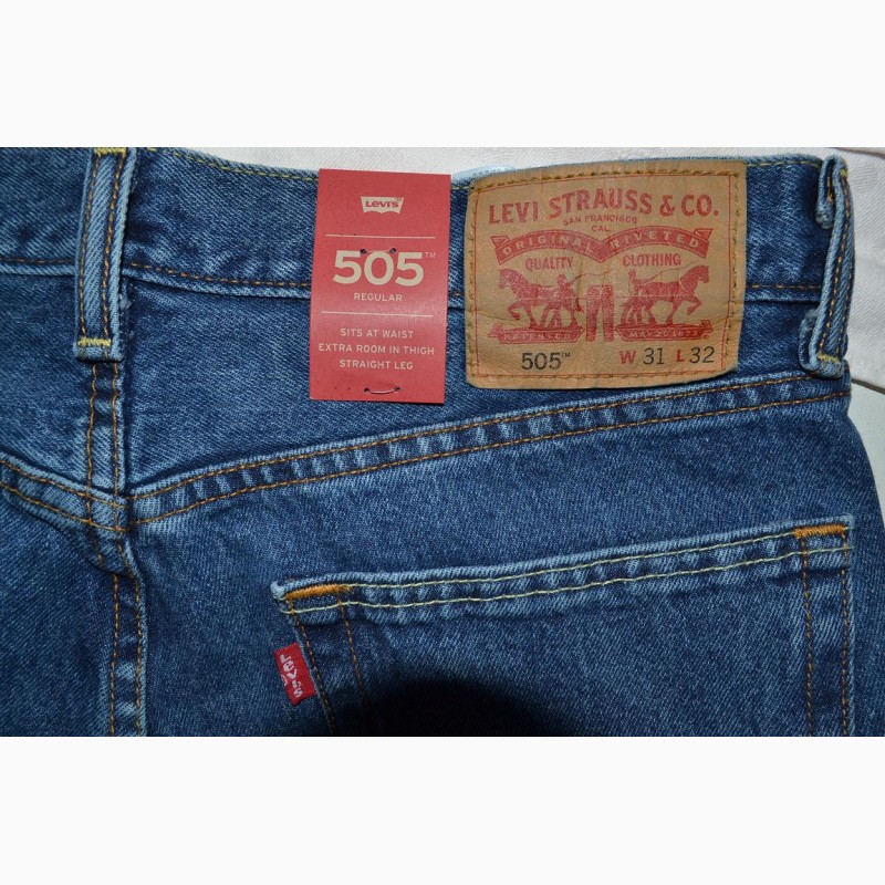 Фото 6. Классные мужские джинсы Levi#039;s (Ливайс) 505. Новые, оригинал из США. W31/L32
