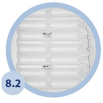 Фото 2. Пузырчатая воздушная пленка с перфорацией для упаковки AirWave 8, 2