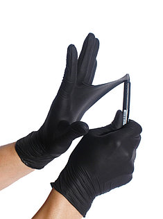 Фото 3. Перчатки нитриловые неопудренные чёрные, NITRYLEX, 100 шт. в упаковке, размер - S, XS, M