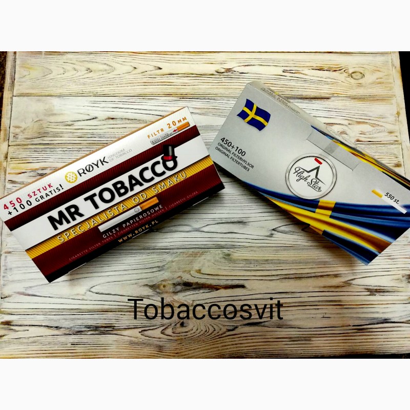 Фото 6. Сигаретные гильзы MR TOBACCO