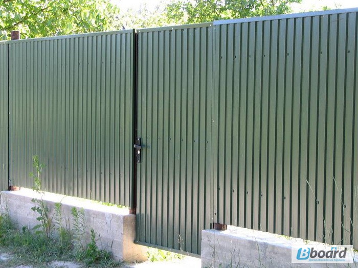 Фото 3. Забор из профнастила недорого в Одессе