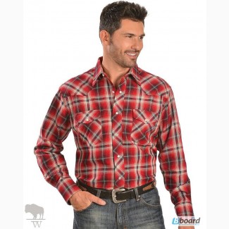Теплые мужские фланелевые рубашки Wrangler США