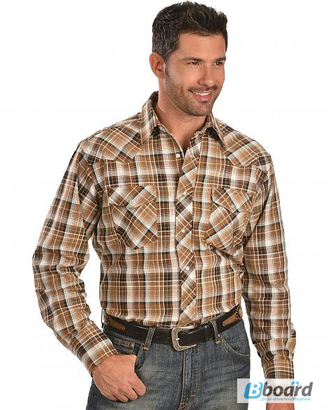 Фото 2. Теплые мужские фланелевые рубашки Wrangler США