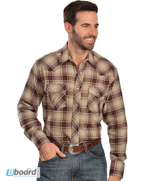 Фото 3. Теплые мужские фланелевые рубашки Wrangler США