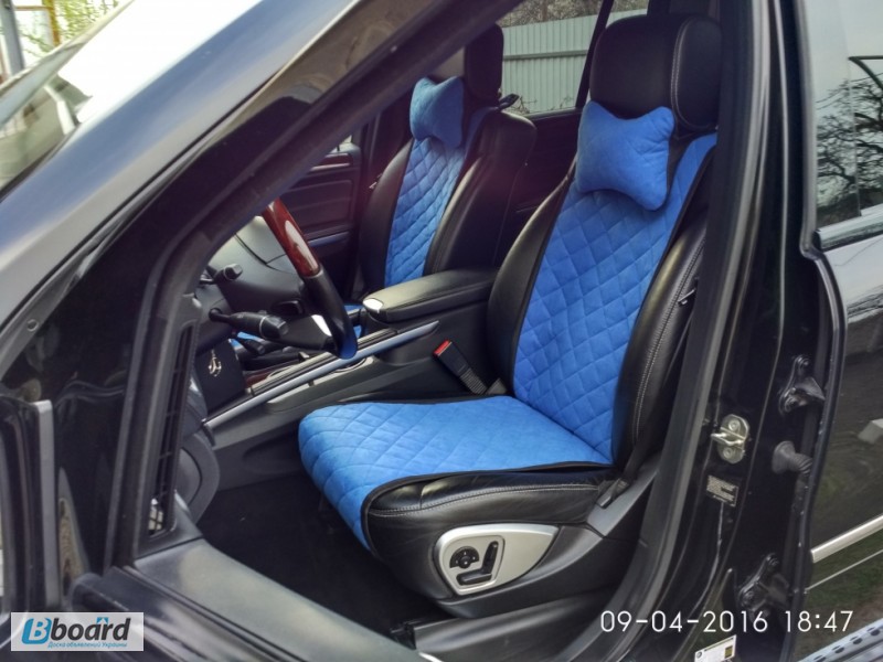Фото 3. Чехлы на сиденья автомобиля. Полный комплект. Синий цвет