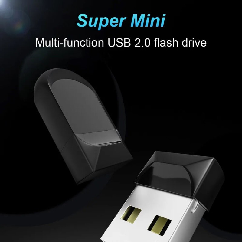 Фото 4. Високошвидкісний USB-флеш-накопичувач 32 ГБ Чорний водонепроникний компактний міні