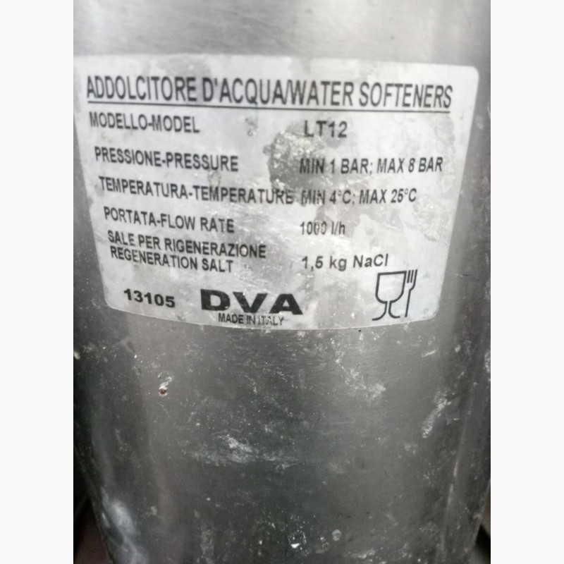 Фото 2. Фильтр смягчитель воды б/у DVA LT 16, водоумягчитель