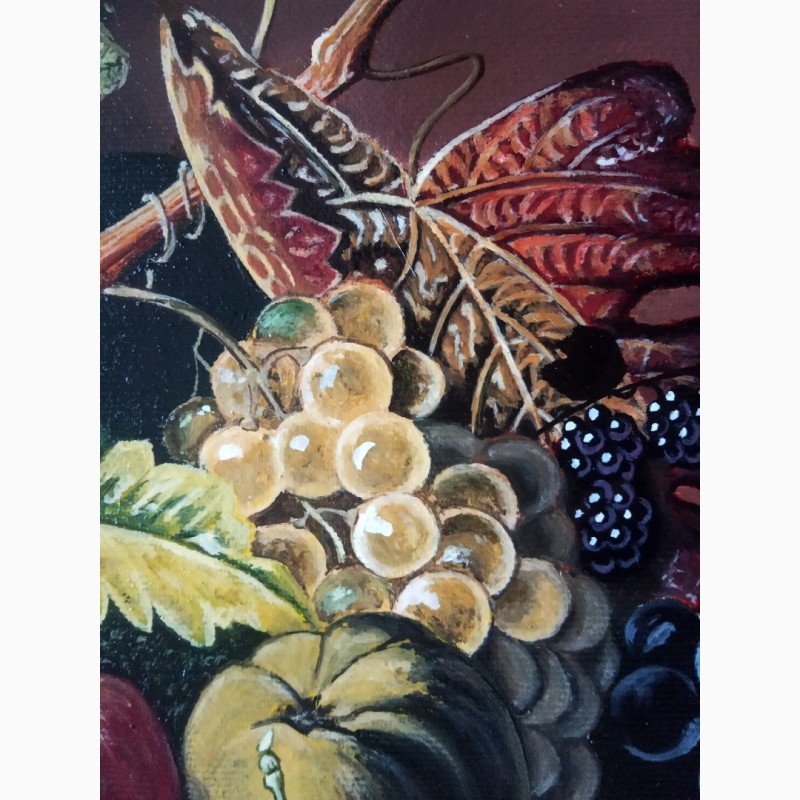 Фото 5. Картина Натюрморт с фруктами, 30х40 см, холст, масло