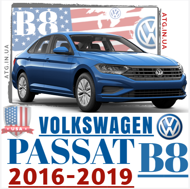 Запчасти кузова Volkswagen Passat B8 2016-2019. Оптика OEM на Пассат Б8 2016-19