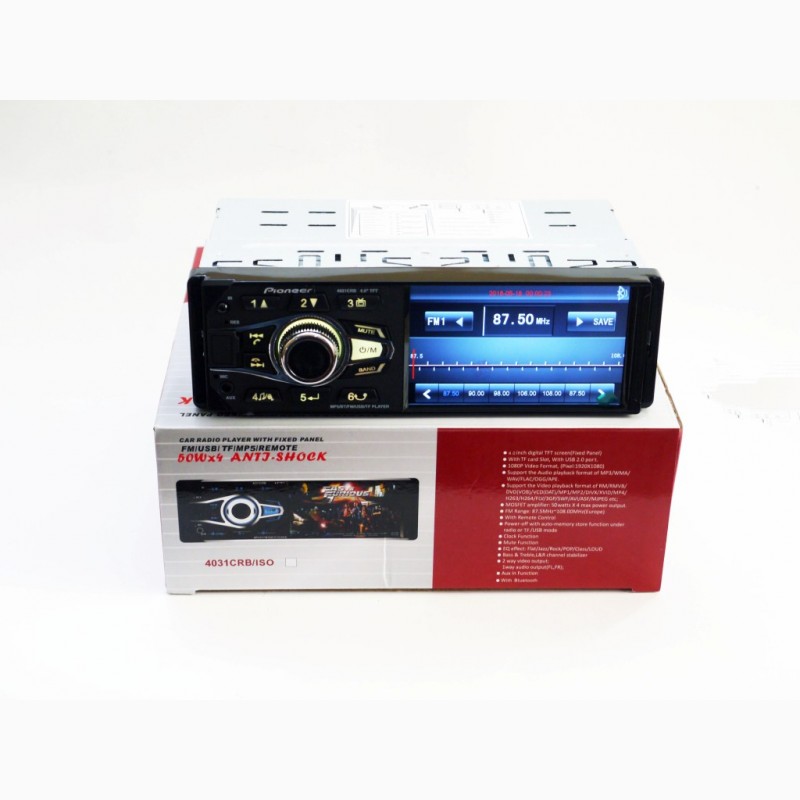 Фото 4. Автомагнітола Pioneer 4031 ISO - экран 4, 1#039;#039;+ DIVX + MP3 + USB + SD + BLUETOOTH