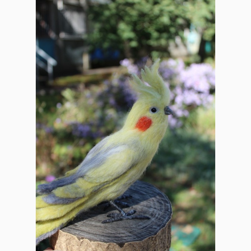 Фото 7. Игрушка валяная Корелла попугай хендмэйд ручной работы подарок сувенир папуга іграшка