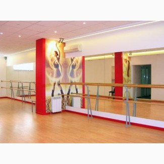 Зеркала в танцевальную студию тренажерный зал установка в Киеве