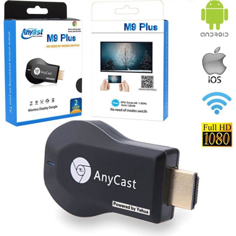 Фото 2. Медиаплеер Miracast AnyCast M9 Plus HDMI с встроенным Wi-Fi модулем