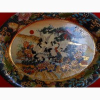 Винтажная Китайская суповница-соусница ручной работы Royal Satsuma