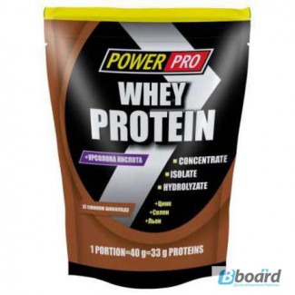Акция 1+1 Выгода 40грн! Купи один протеин Power Pro Whey Protein 1кг