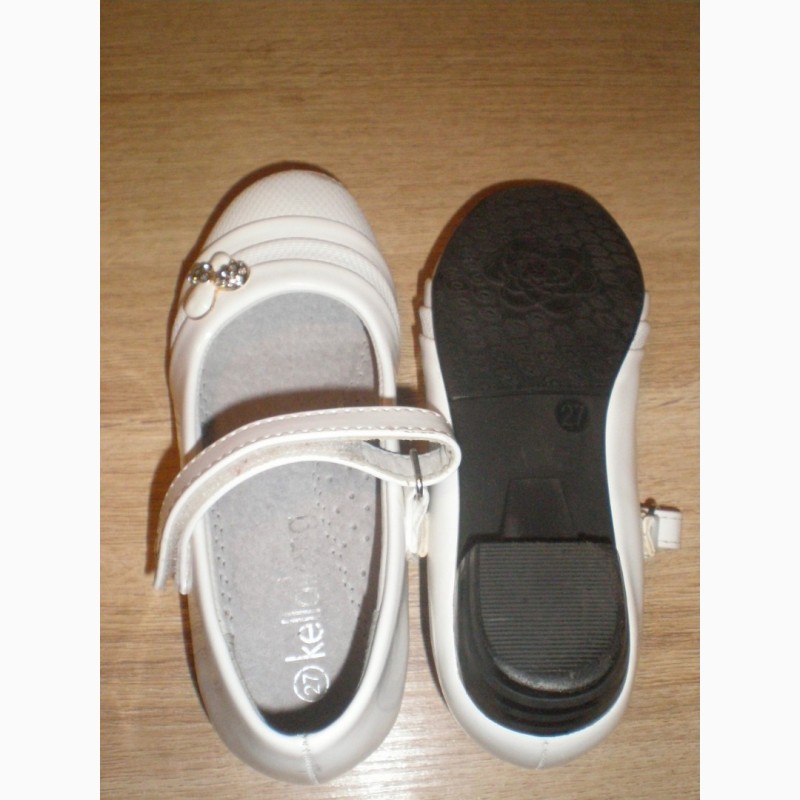 Фото 4. Продам туфли лаковые белые 27 размер, 16, 5 см