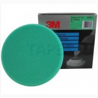 3М Многоразовый поролоновый полировальник, 150 мм, зеленый