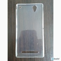 Мягкий прозрачный чехол для смартфона Sony Xperia T2 Ultra