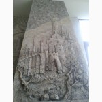 Барельеф, 3d панно, скульптуры из бетона