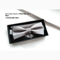 Бабочка галстук серая черная в упаковке selected homme с платком в комплекте набор запонки