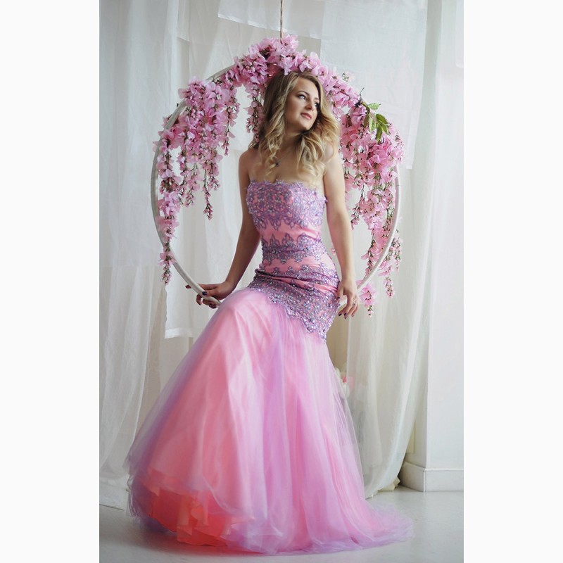 Фото 4. Вечірня сукня американського бренду Rachel Allan, рожева. Знижка 50%
