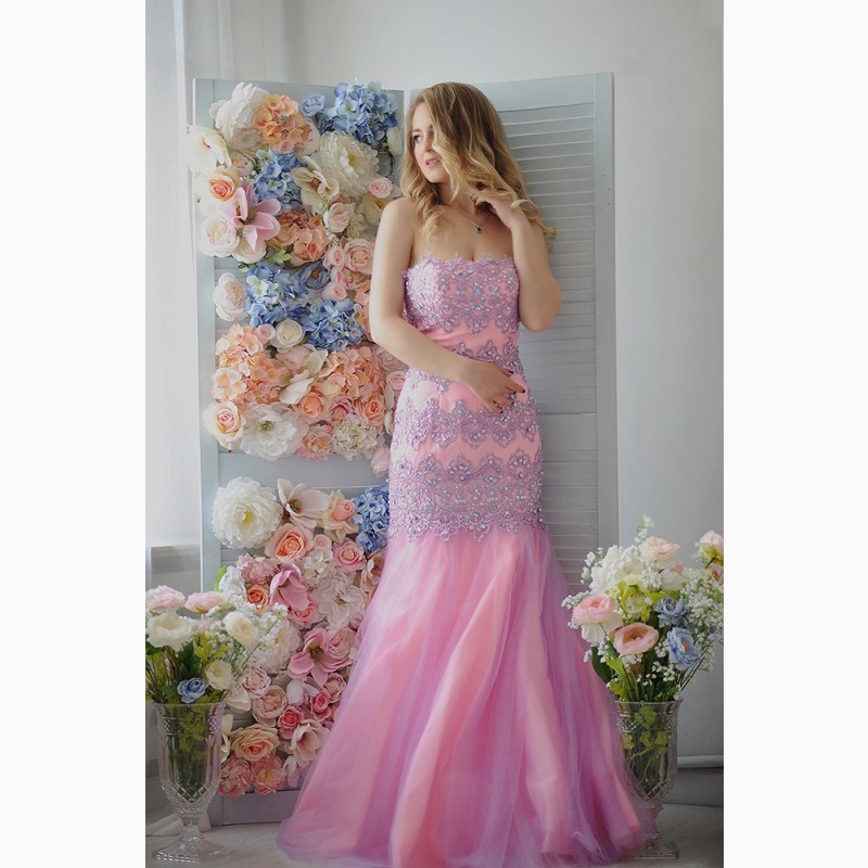 Фото 6. Вечірня сукня американського бренду Rachel Allan, рожева. Знижка 50%