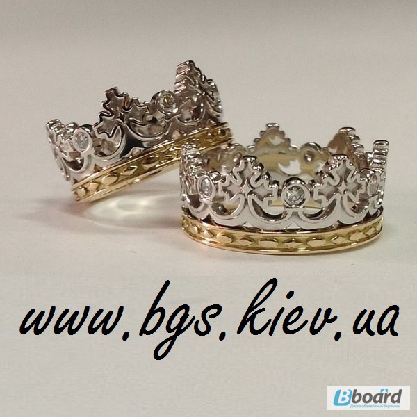 Фото 4. Обручальные кольца Короны (в форме корон) Carrera y Carrera (Каррерк и Каррера)