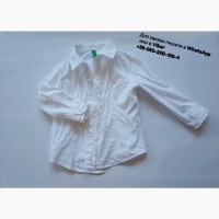 Белая блузка блуза детская united colors of benetton белая рубашка біла блуза