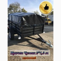 Причеп Чумак 2*1, 3 м колір на вибір, документи, посилена ось