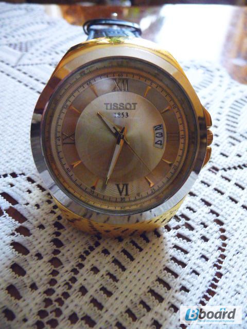 Фото 4. Часы наручные Tissot 1853 золотистый циферблат