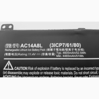 Аккумулятор ACER AC14A8L (3ICP7/61/80)