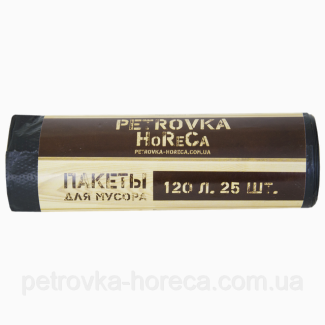 Пакети для сміття Petrovka HoReCa 35 л, 60 л, 120 л, 160л*10шт 26мкм