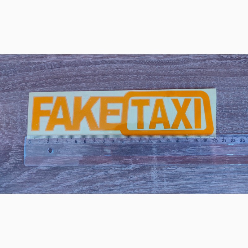Фото 4. Наклейка на авто FakeTaxi светоотражающая Тюнинг авто
