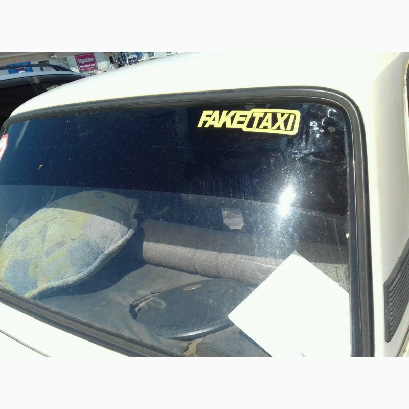 Фото 5. Наклейка на авто FakeTaxi светоотражающая Тюнинг авто