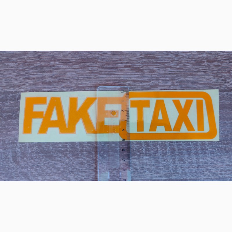 Фото 7. Наклейка на авто FakeTaxi светоотражающая Тюнинг авто