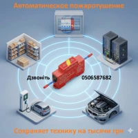 Огнетушитель на DIN-рейку QRR0010G / S - мгновенная защита электрощита от пожара. опт, роз