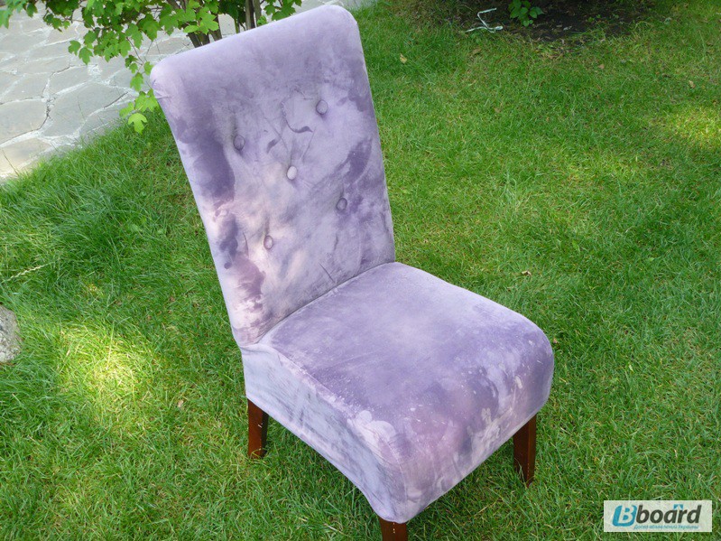 Продам фиолетовые мягкие стулья бу