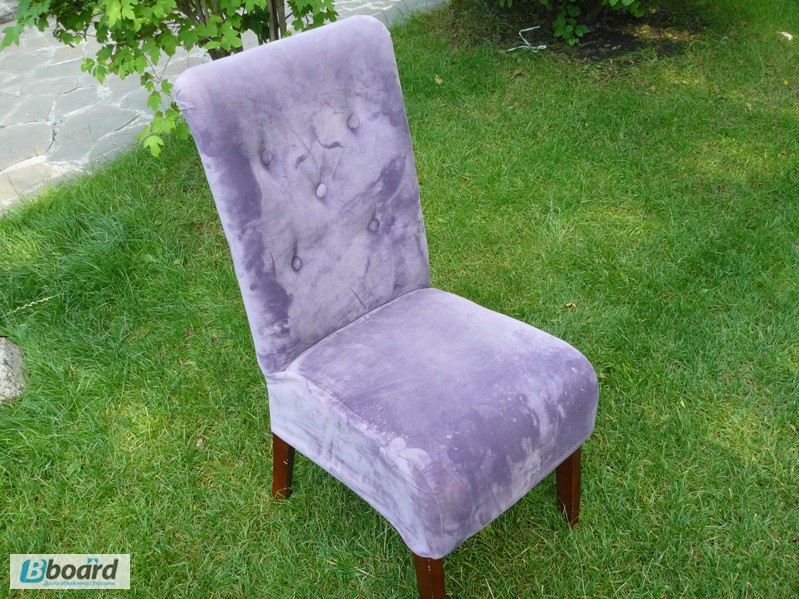 Фото 2. Продам фиолетовые мягкие стулья бу