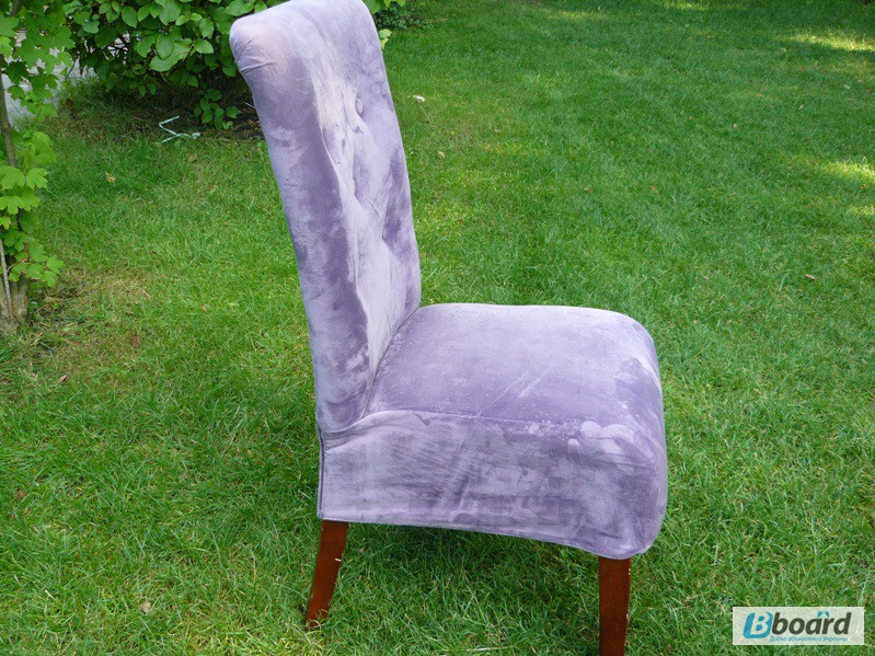 Фото 3. Продам фиолетовые мягкие стулья бу