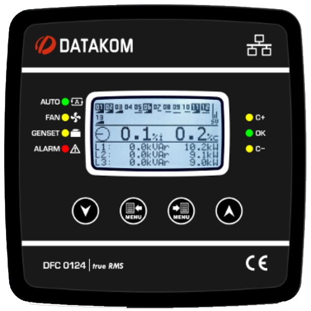 DATAKOM DFC-0124 Контроллер компенсации реактивной мощности