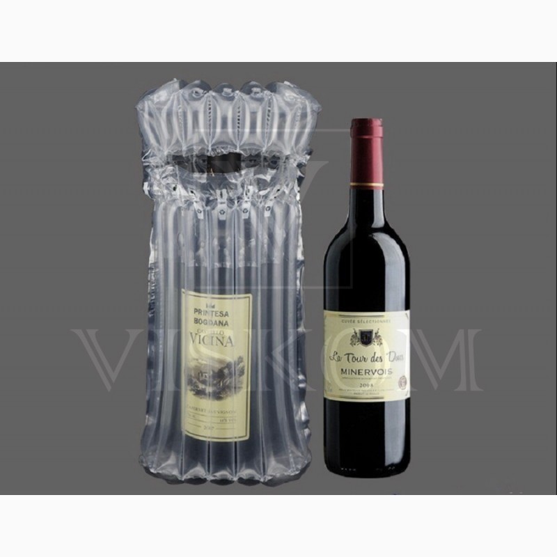 Фото 6. Воздушная упаковка AirPack для защиты бутылок вина